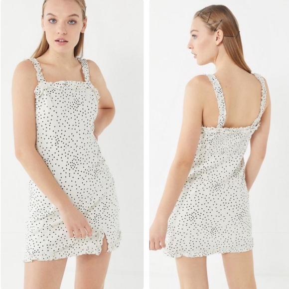 Urban Outfitters Dresses & Skirts - Urban Outfitters | Linen Polka Dot Dress